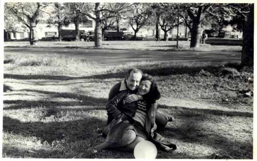 Francisco Gandolfo y Evelina Kern de Gandolfo en el Parque Independencia de Rosario